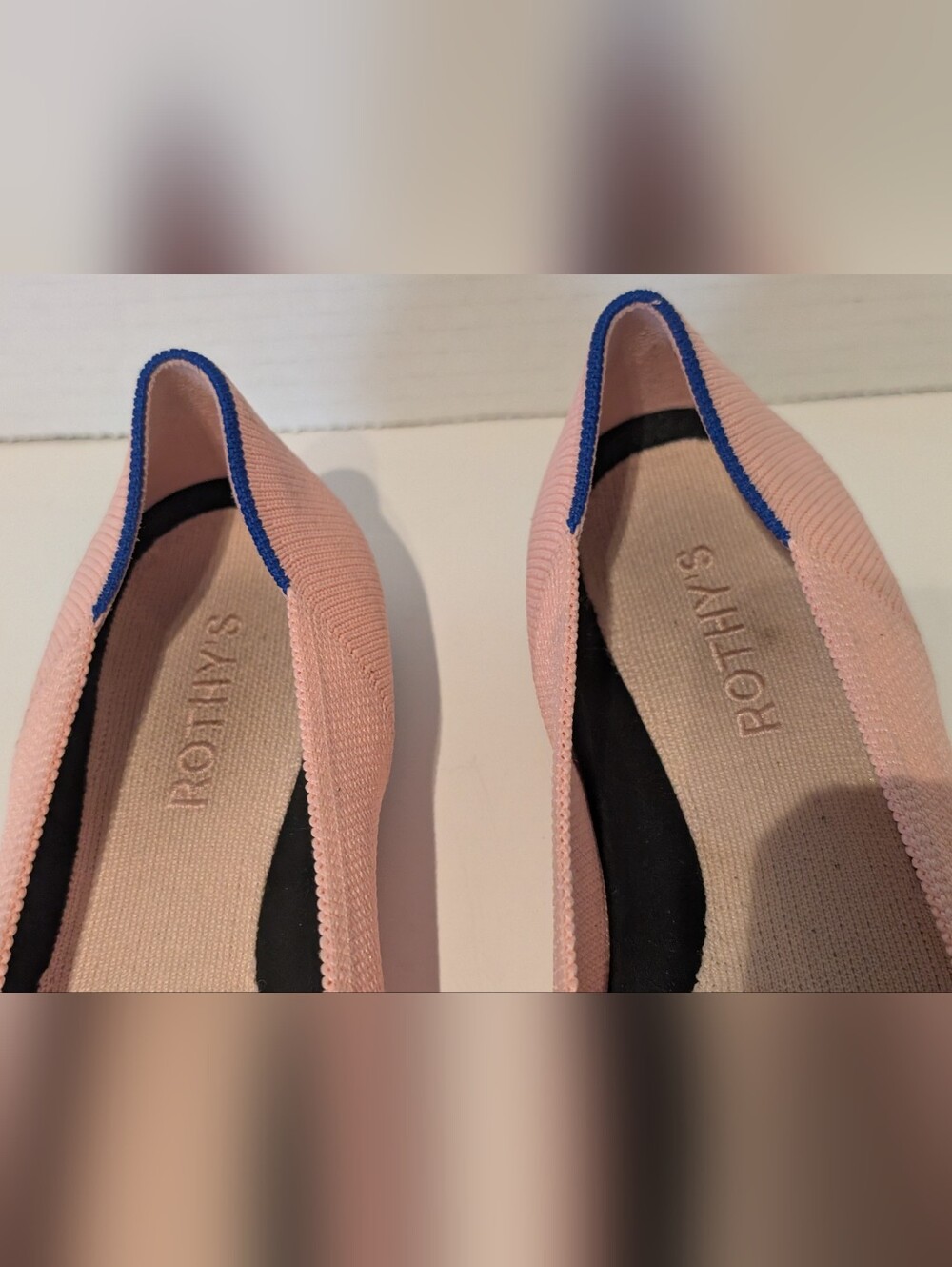 Rothys Pink Pointed Toe Flats Sz 9 - Picture 12 of 16